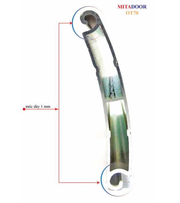 Cửa cuốn nhôm Mitadoor Siêu kín OT70