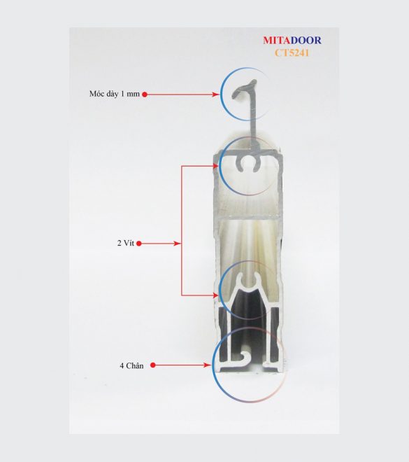 cửa cuốn nhôm công nghệ Đức khe thoáng Mitadoor CT5241