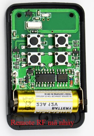remote cửa cuốn mã nhảy
