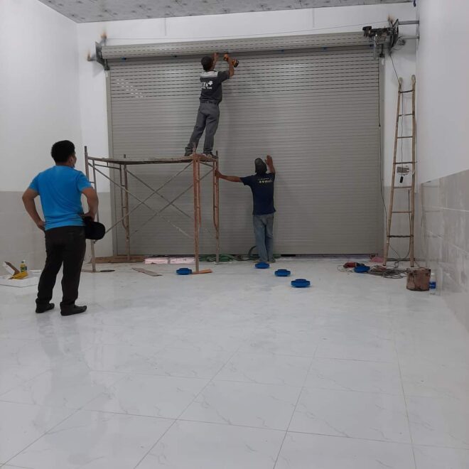 Hướng dẫn lắp cửa cuốn
