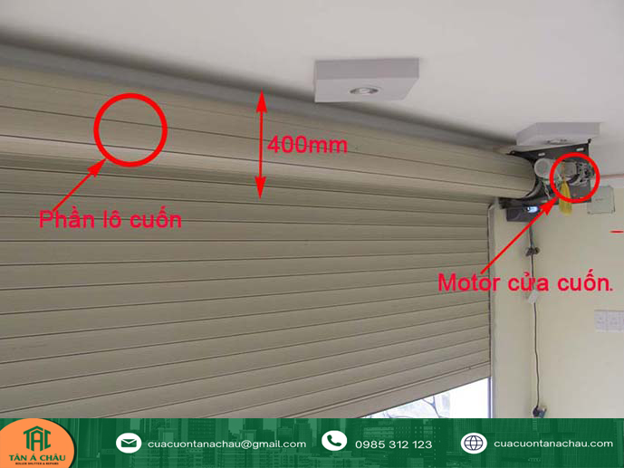 Kích thước lắp đặt cửa cuốn