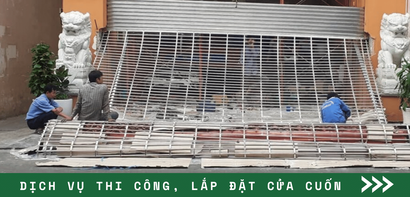 dịch vụ thi công, lắp đặt cửa cuốn